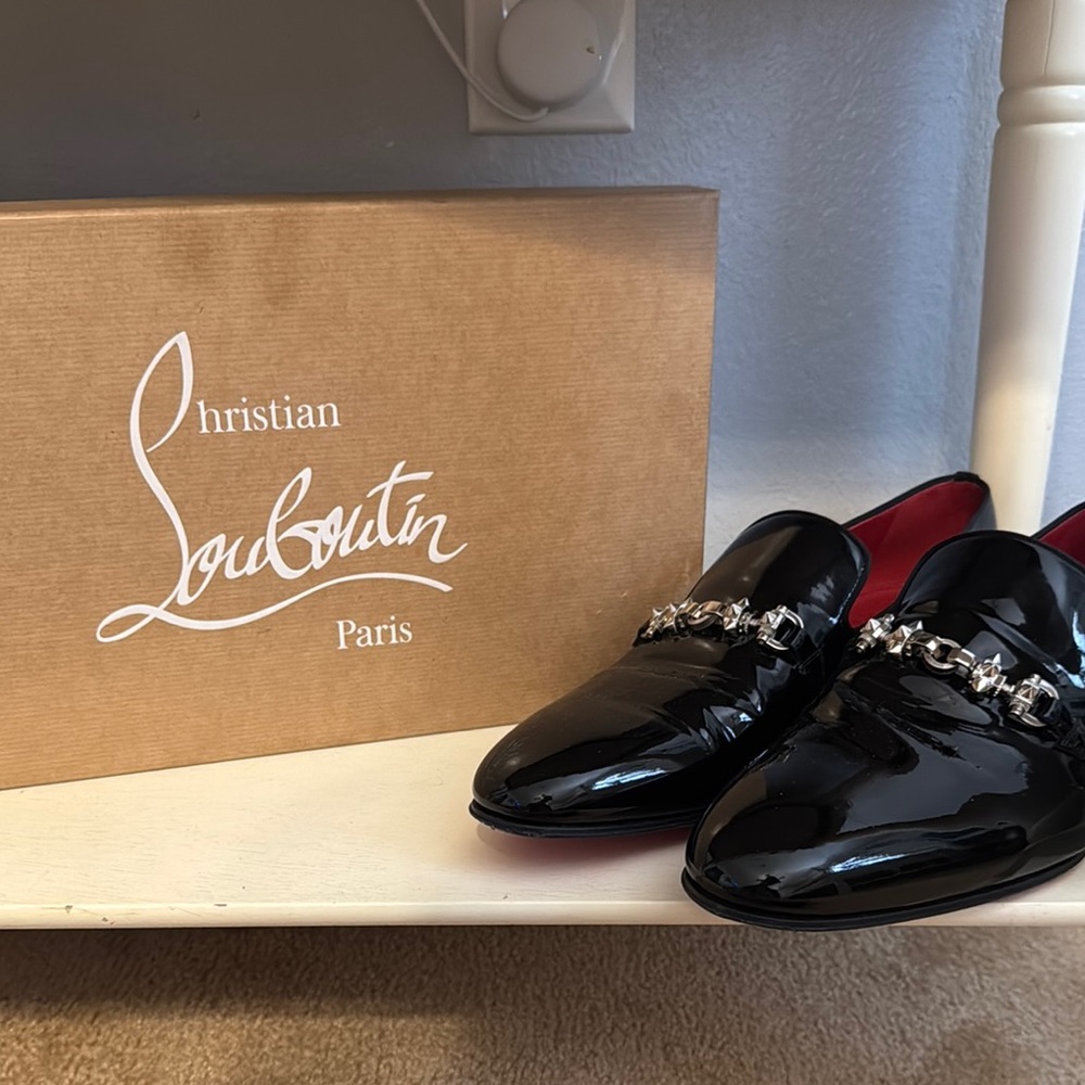 Christian Louboutin Men's Black Loafers